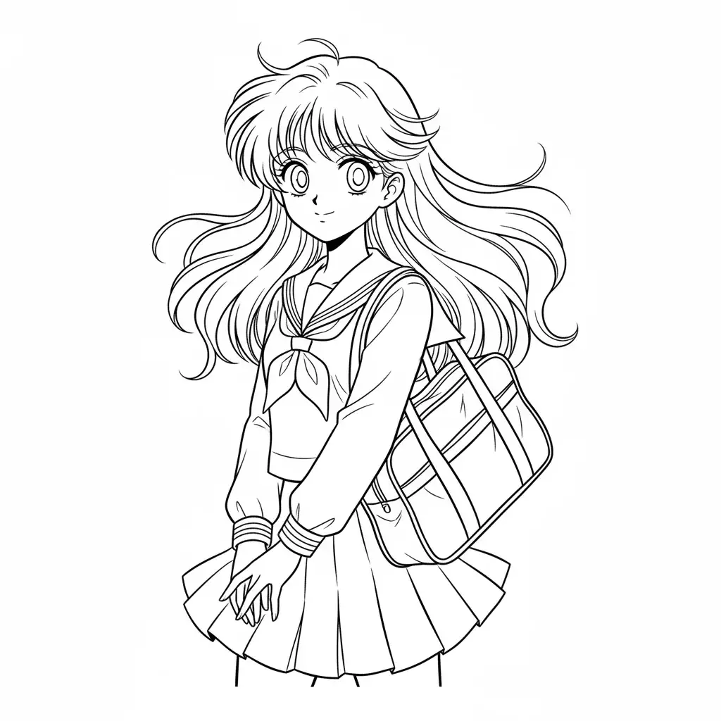 Anime coloring pages