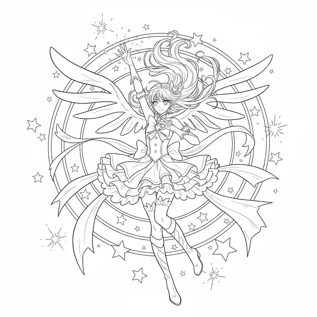 Anime Magical Girl Transformation