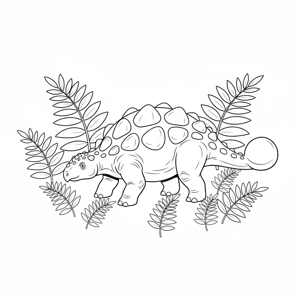 Ankylosaurus with Armored Back