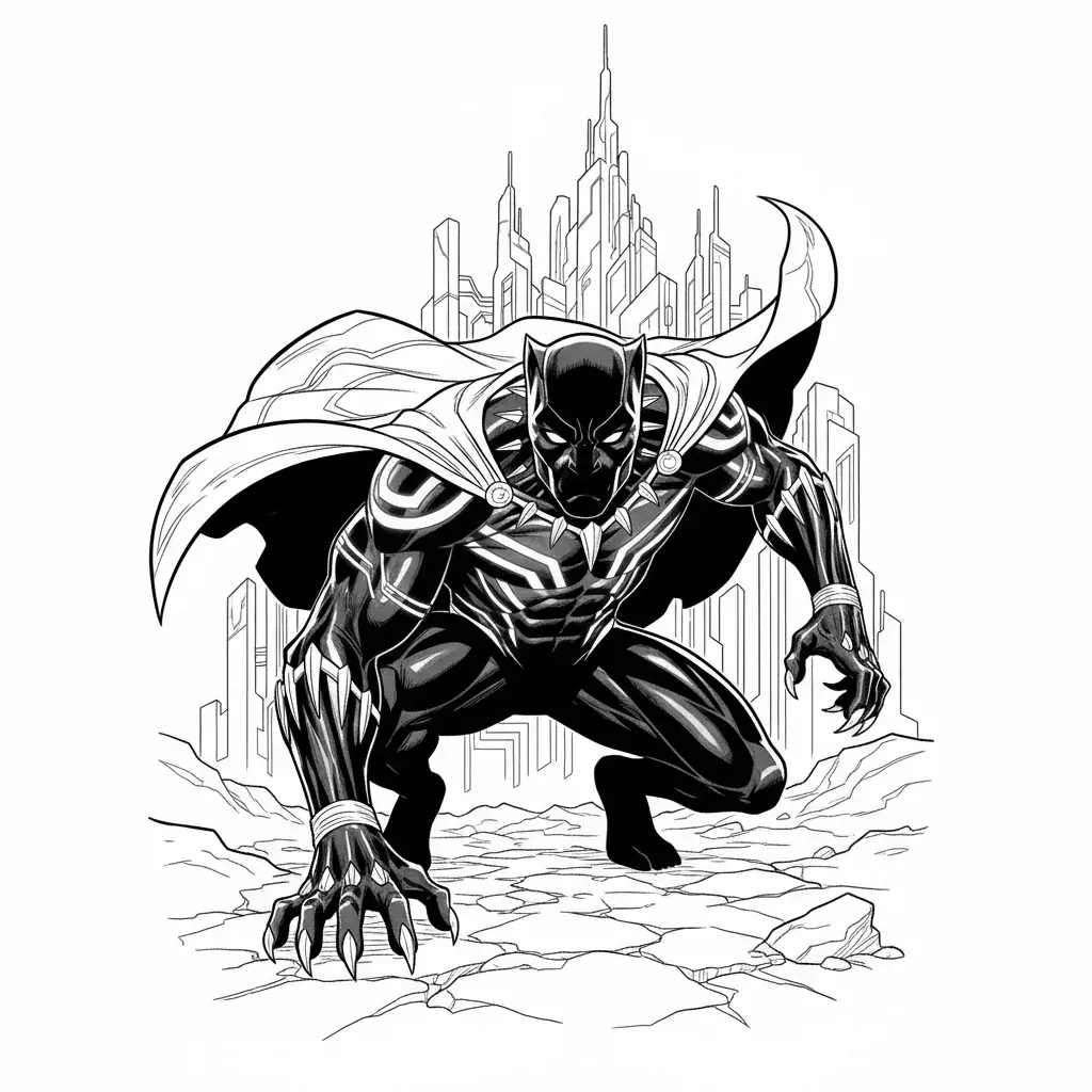Black Panther Crouching