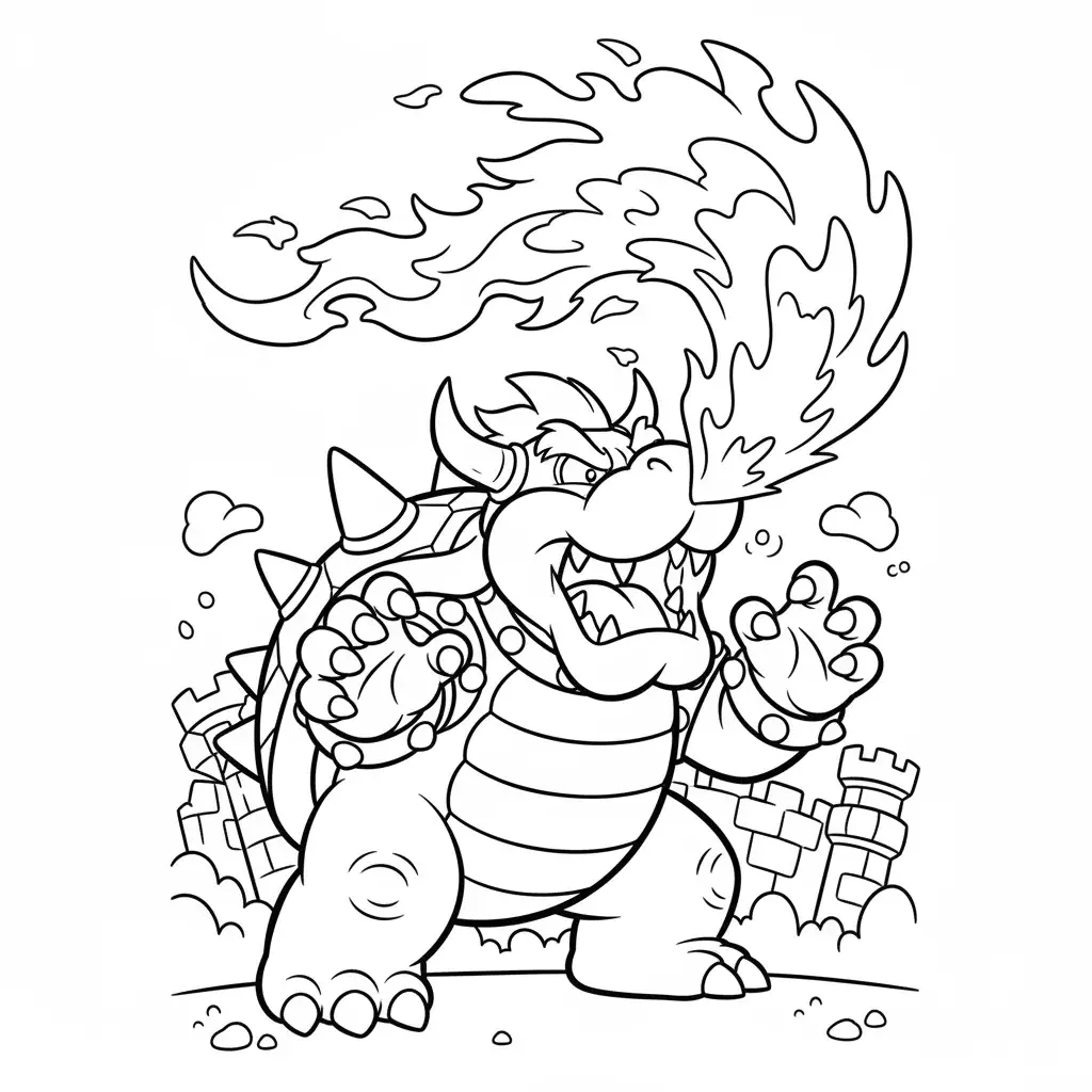 Bowser the King Koopa Roaring