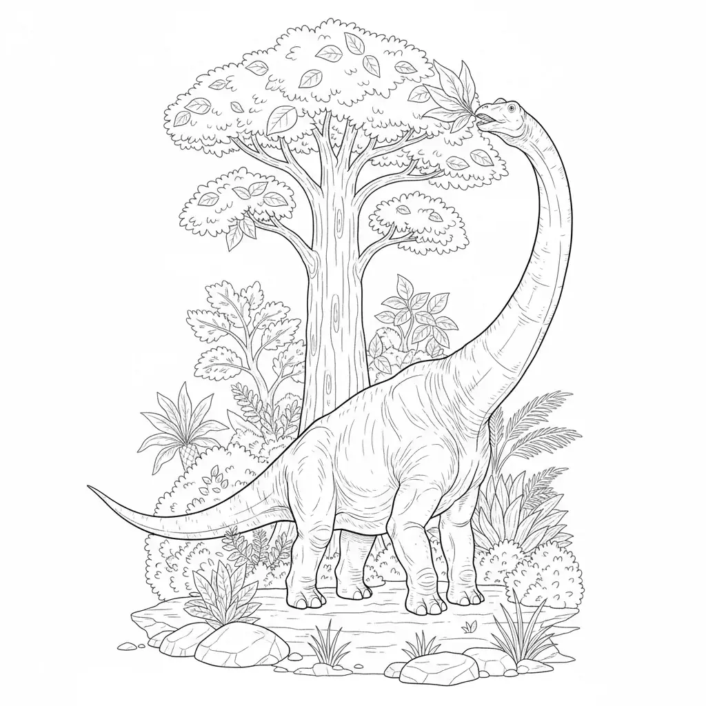 Brachiosaurus Reaching for Leaves