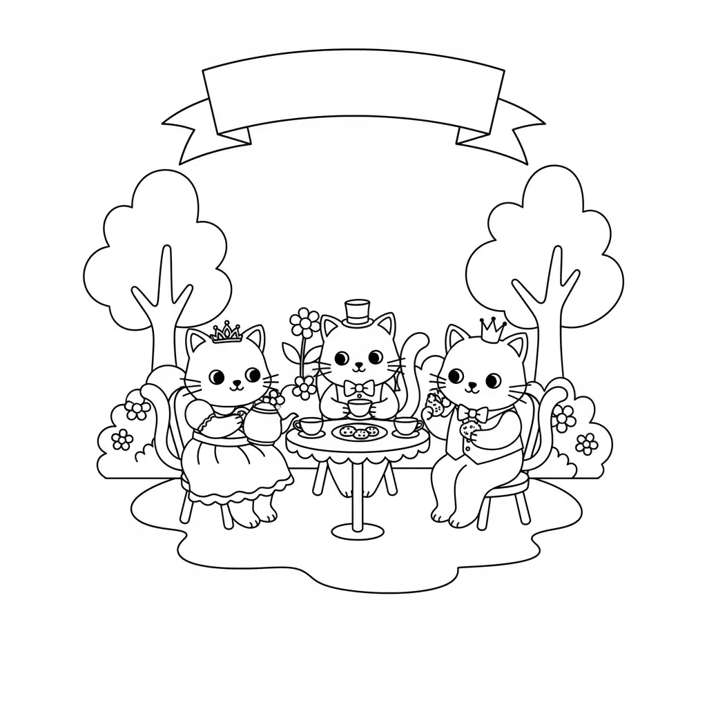 Cats Tea Party