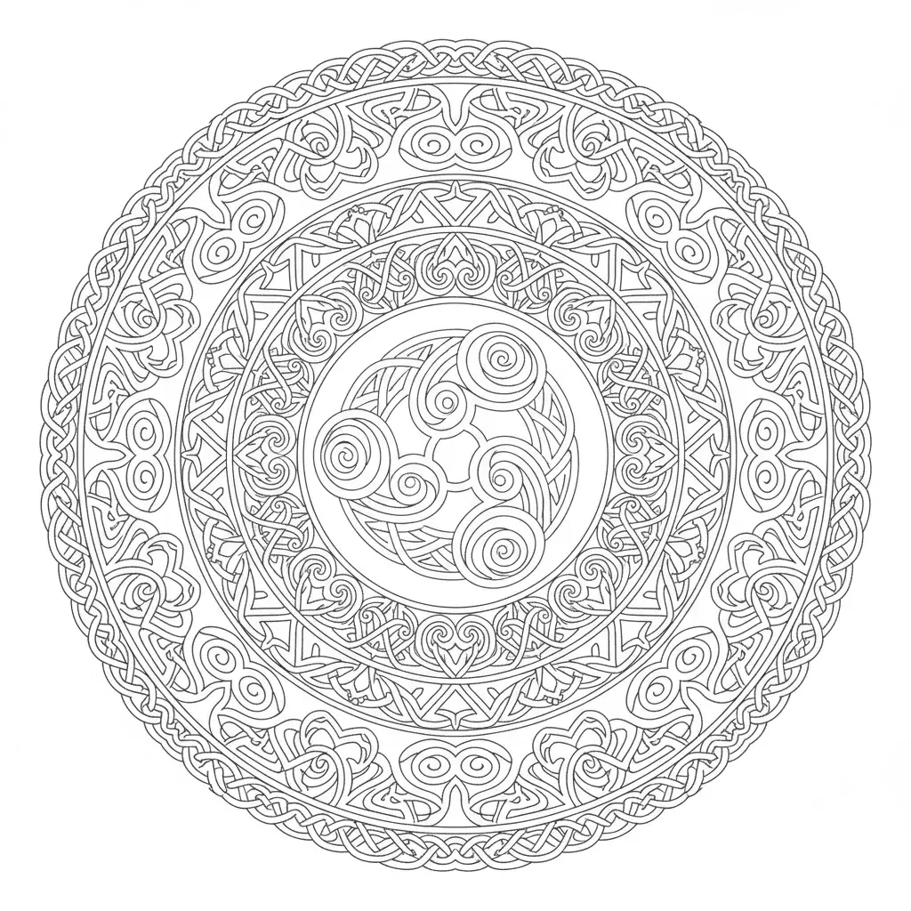 Celtic Knotwork Mandala