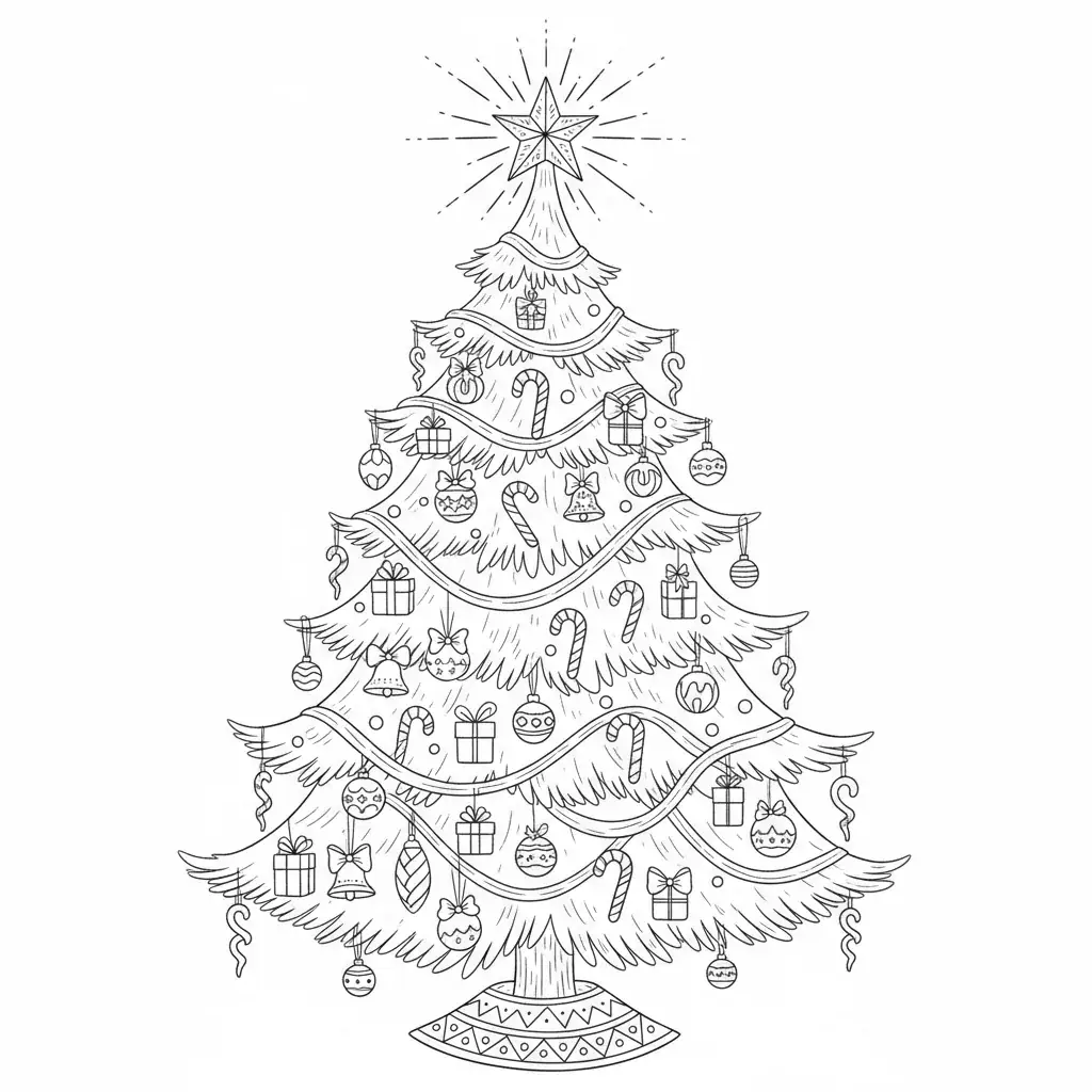 Beautifully Decorated Christmas Tree