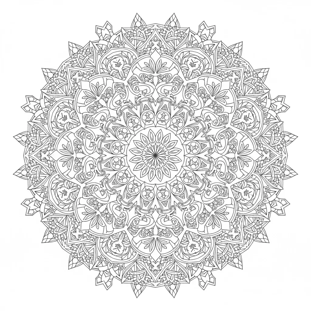 Complex Intricate Mandala