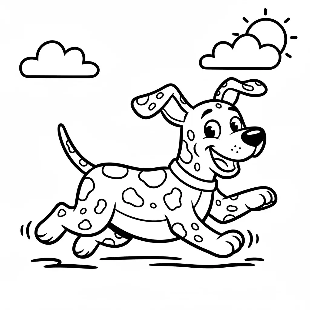 Dalmatian with Spots