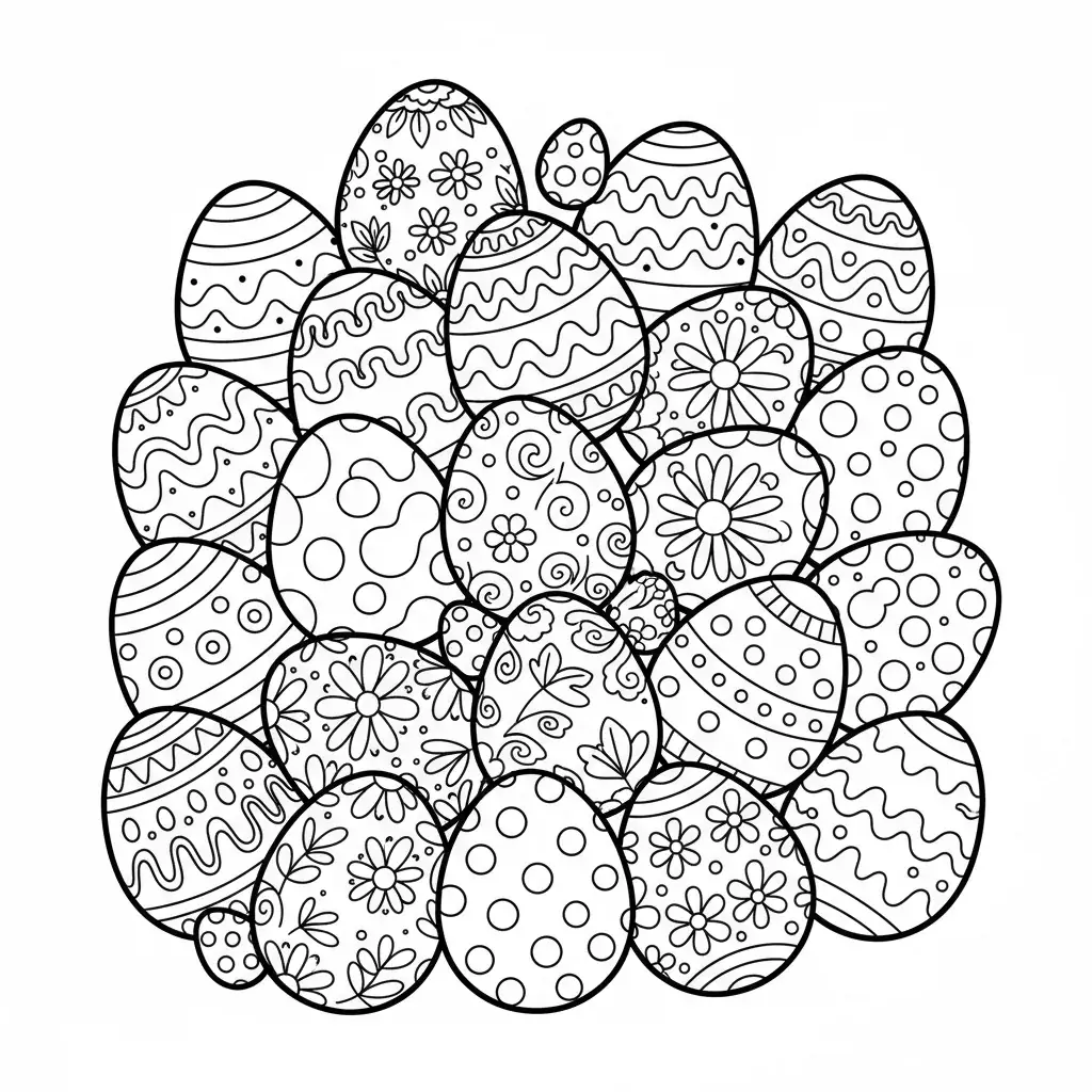 Beautifully Decorated Easter Eggs