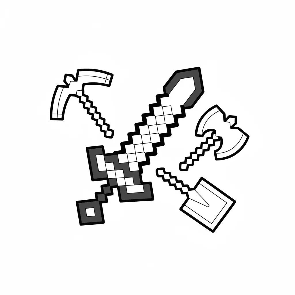 Diamond Sword and Tools