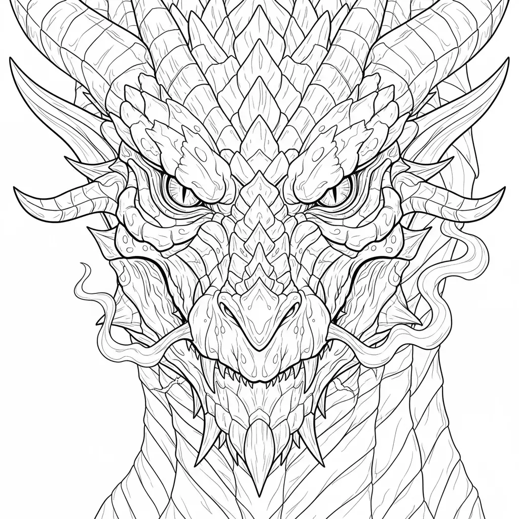 Dragon Portrait Close Up