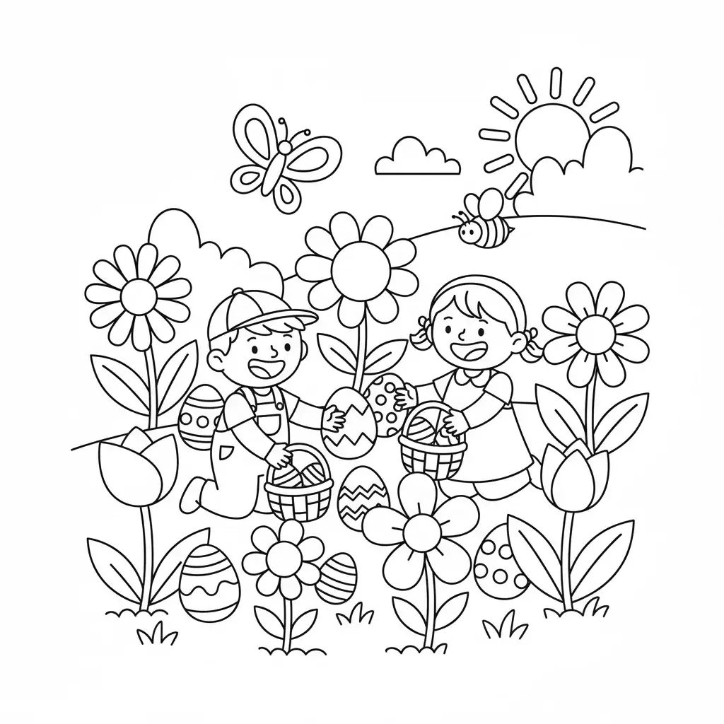 Easter Egg Hunt in the Garden