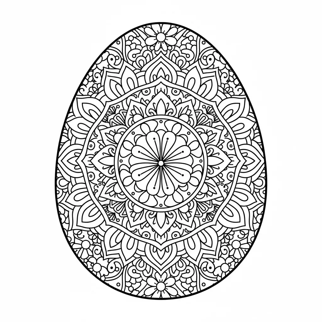 Easter Egg Mandala Design