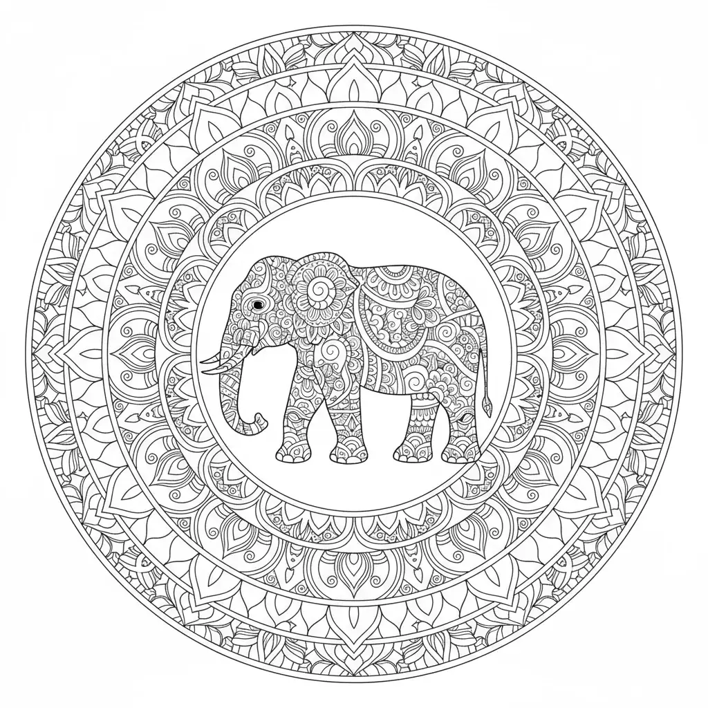 Elephant Mandala