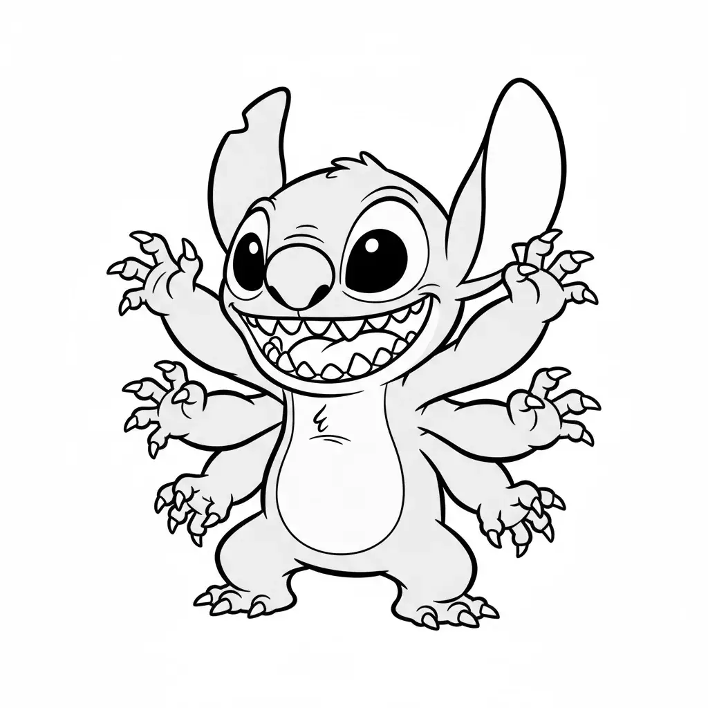 Evil Stitch Laughing