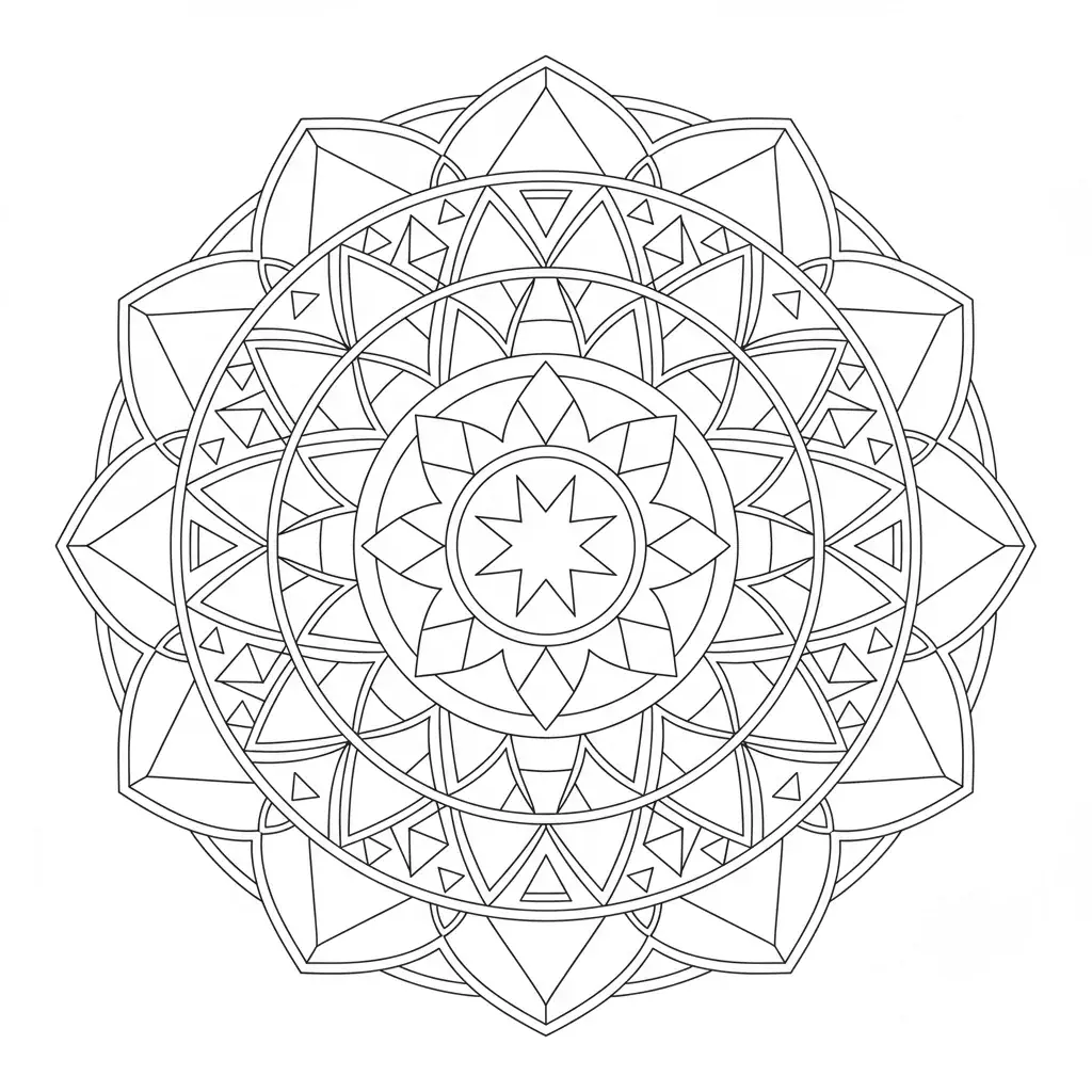 Pure Geometric Mandala