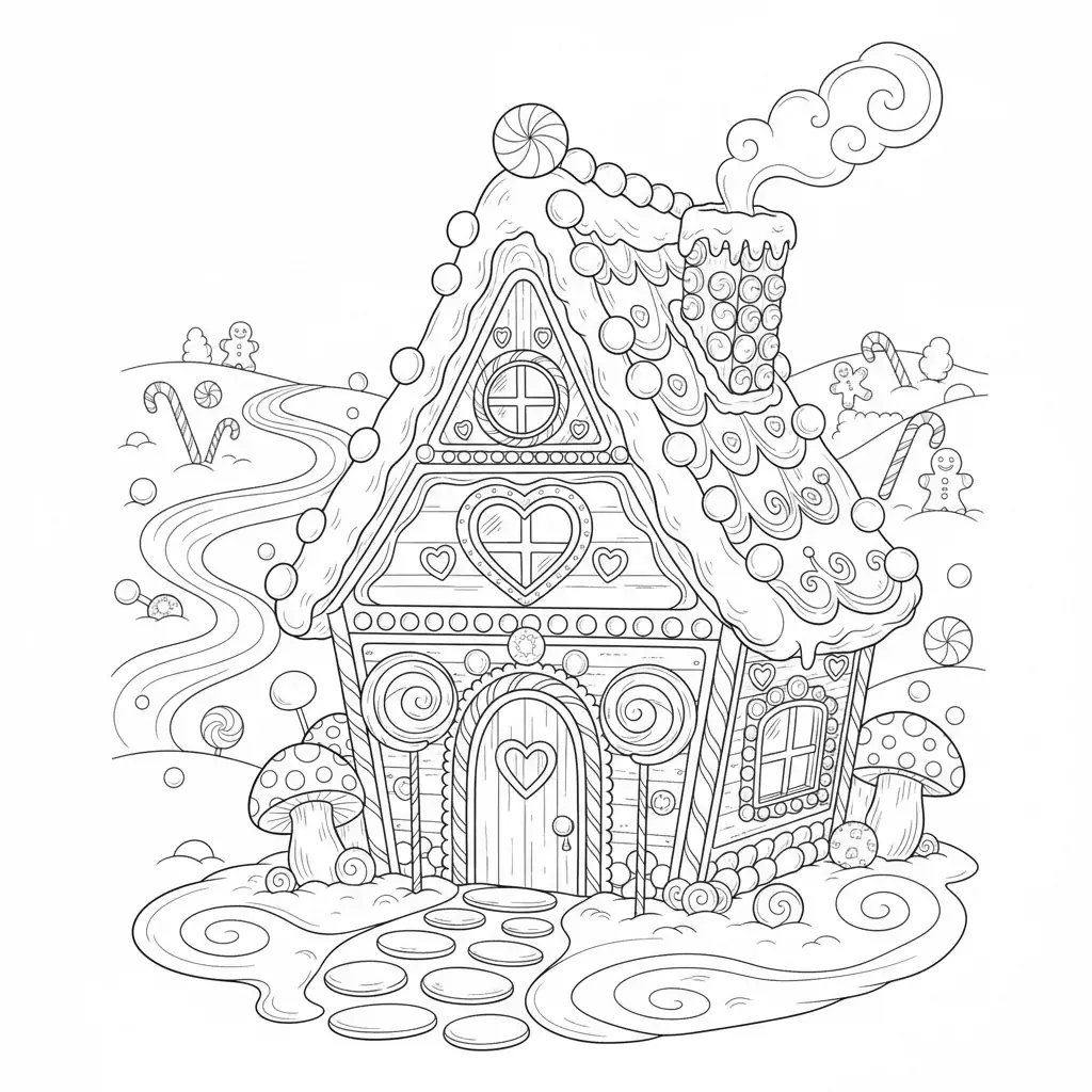 Gingerbread House with Candy