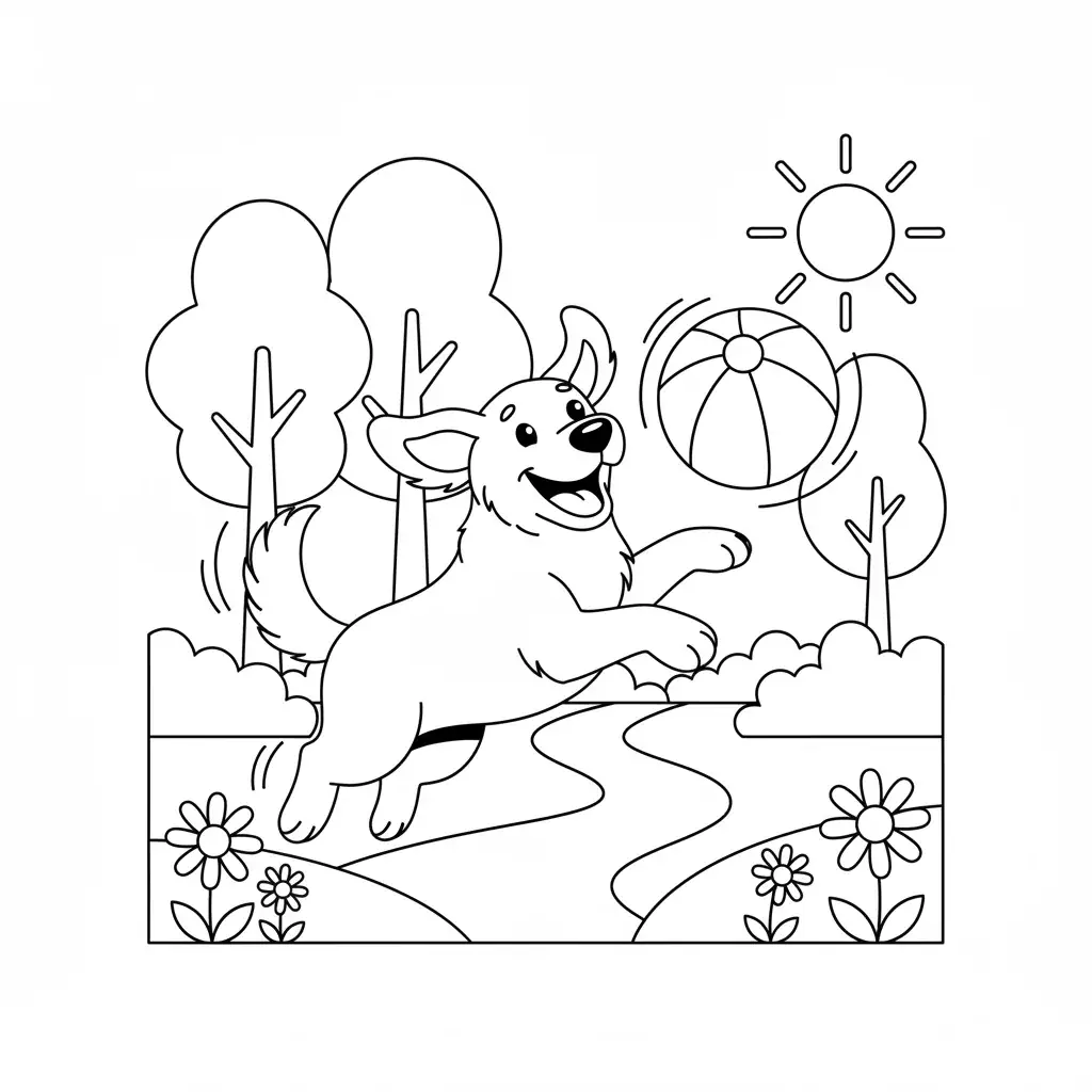 Dog coloring pages