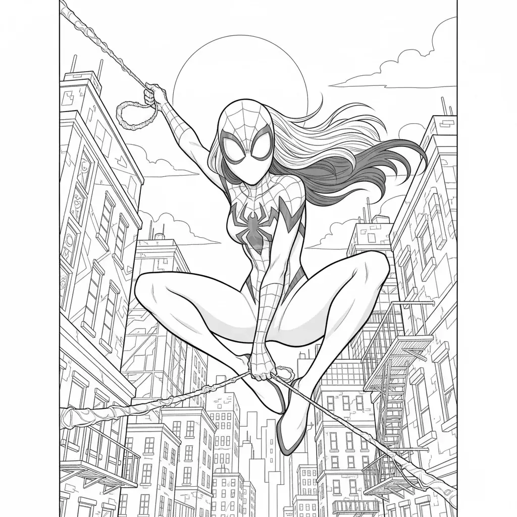 Spider-Gwen in Action