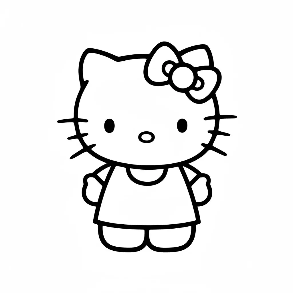 Hello Kitty coloring pages