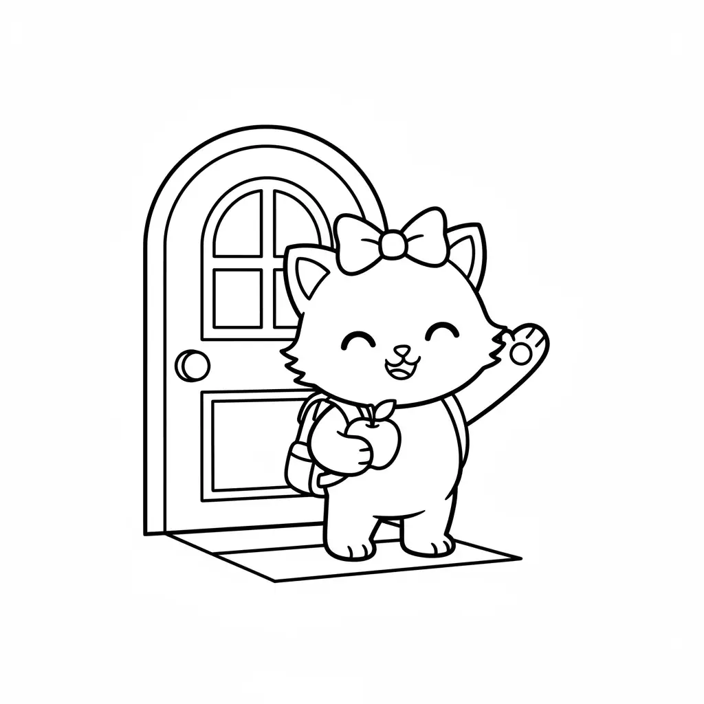 Hello Kitty Going to School