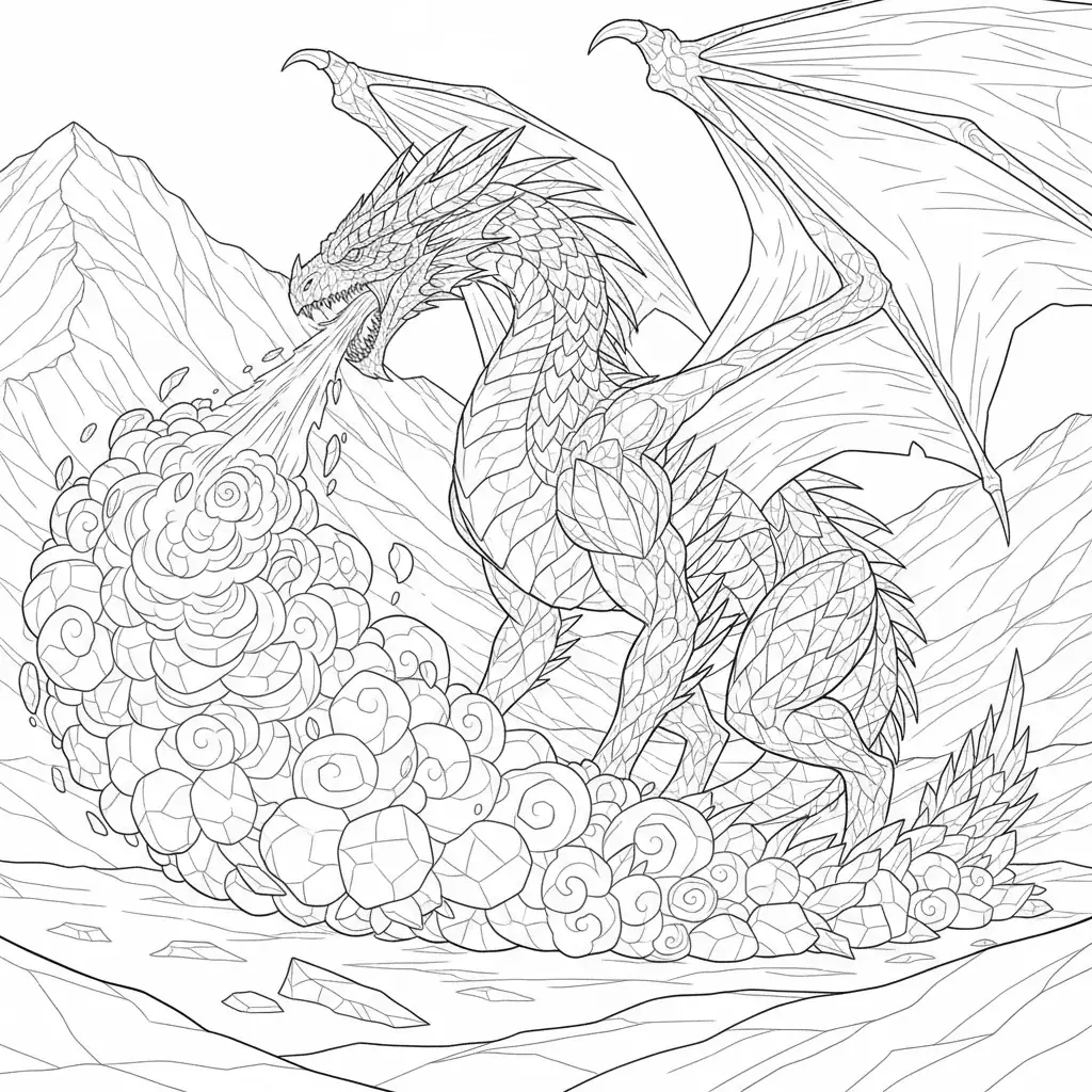 Ice Dragon Breathing Frost