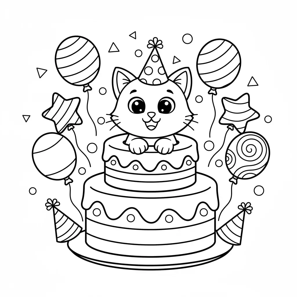 Kitten Birthday Surprise