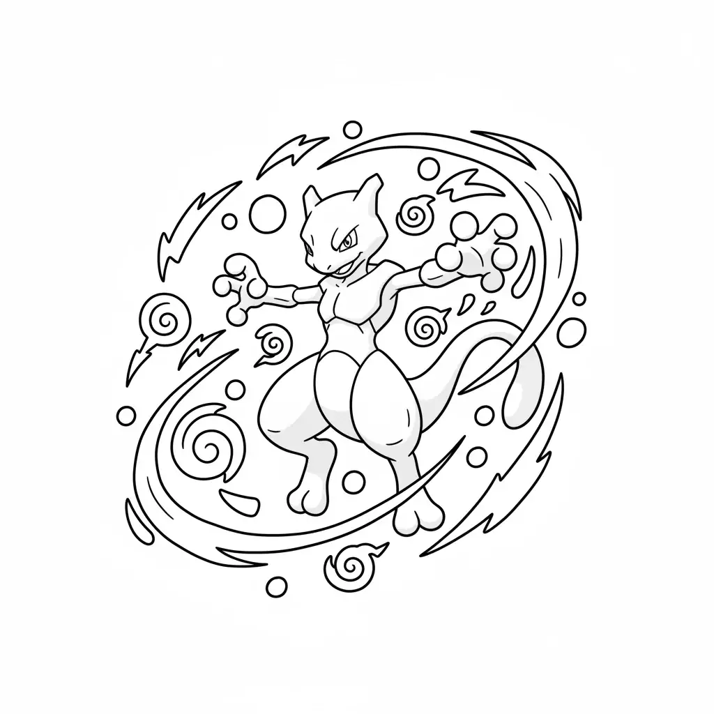 Mewtwo Unleashing Power