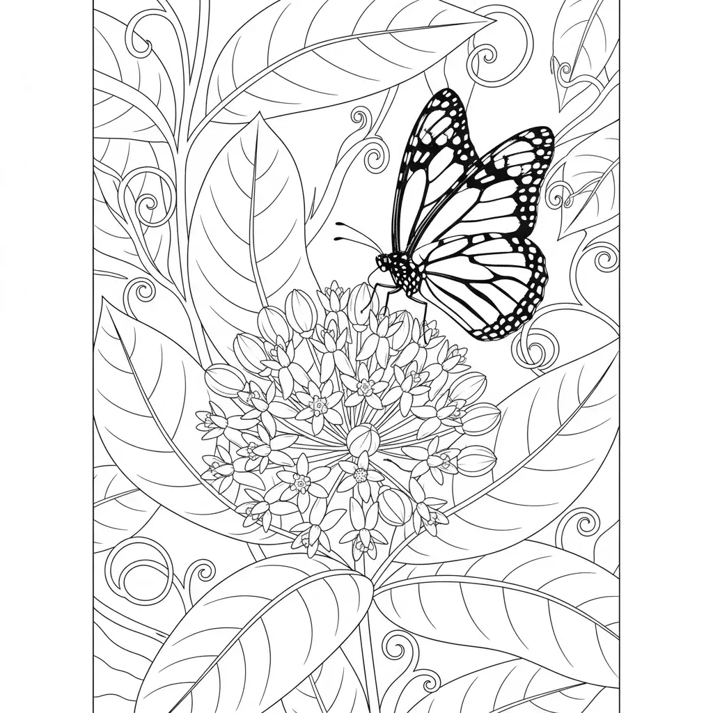 Butterfly coloring page