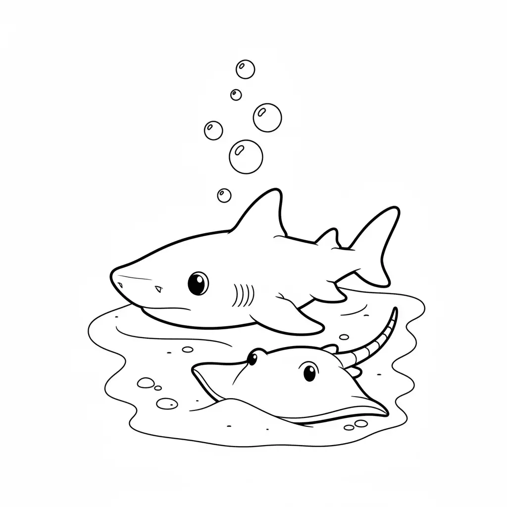 Nurse Shark Resting on Sand