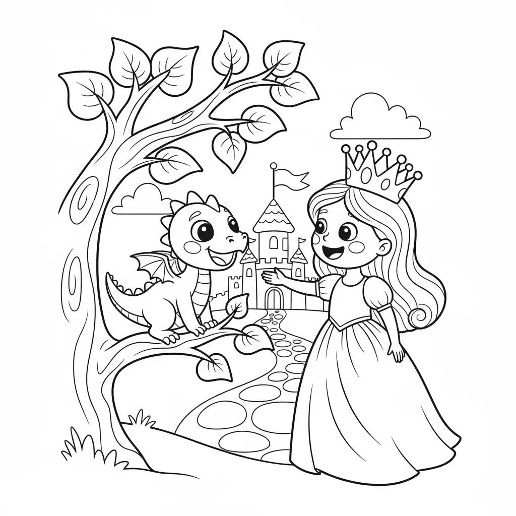 Princess and Her Dragon Friend