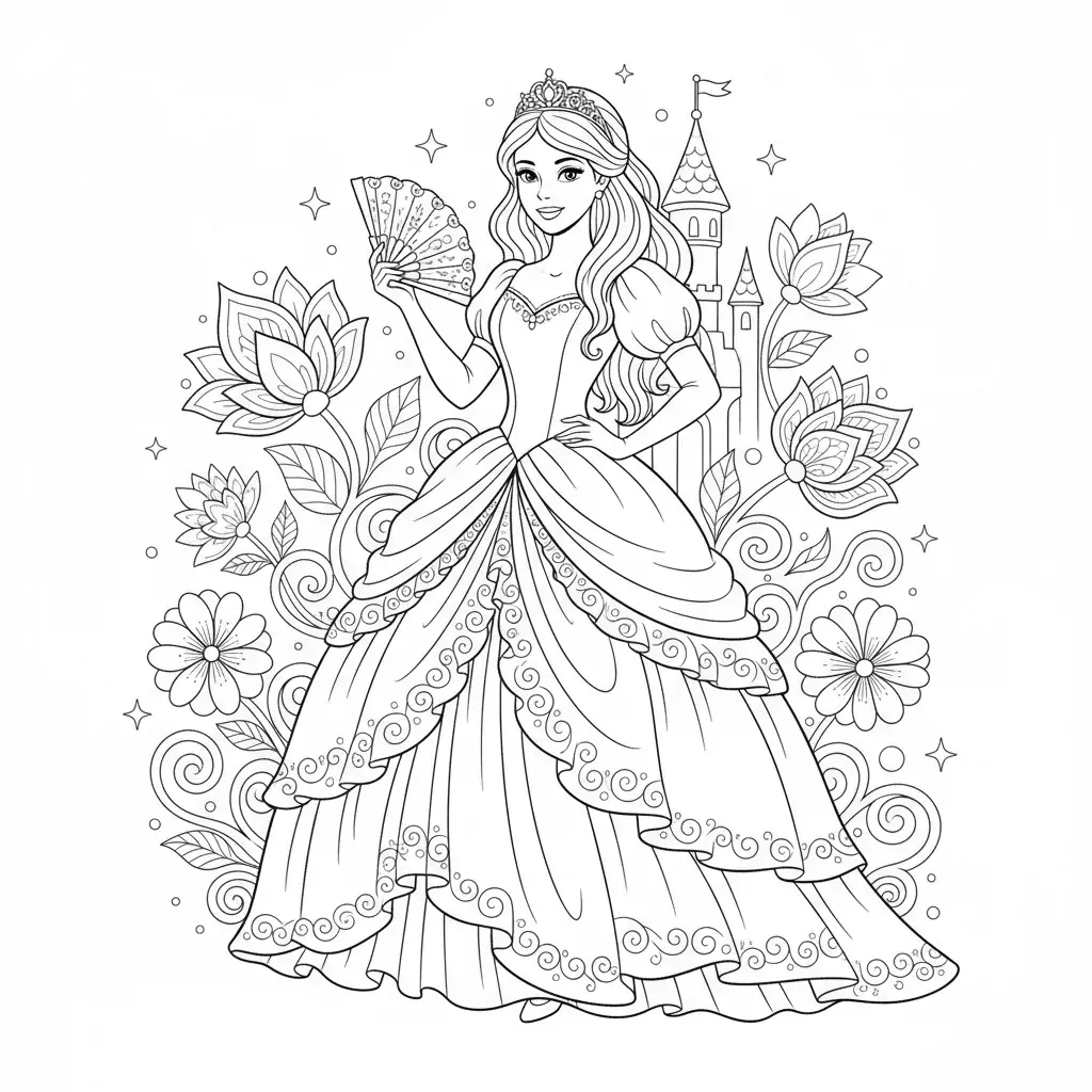Princess coloring pages