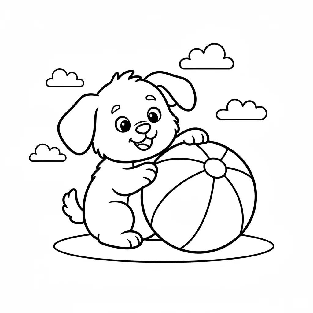 Puppy with a Ball