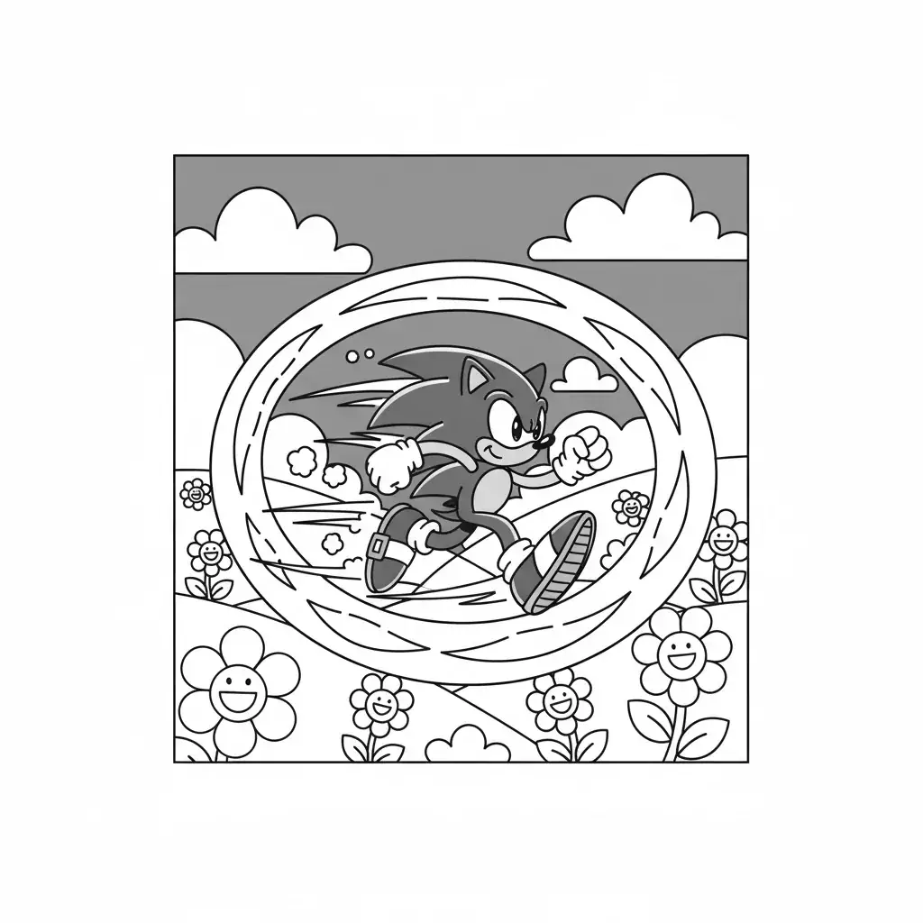 Sonic in Green Hill Zone