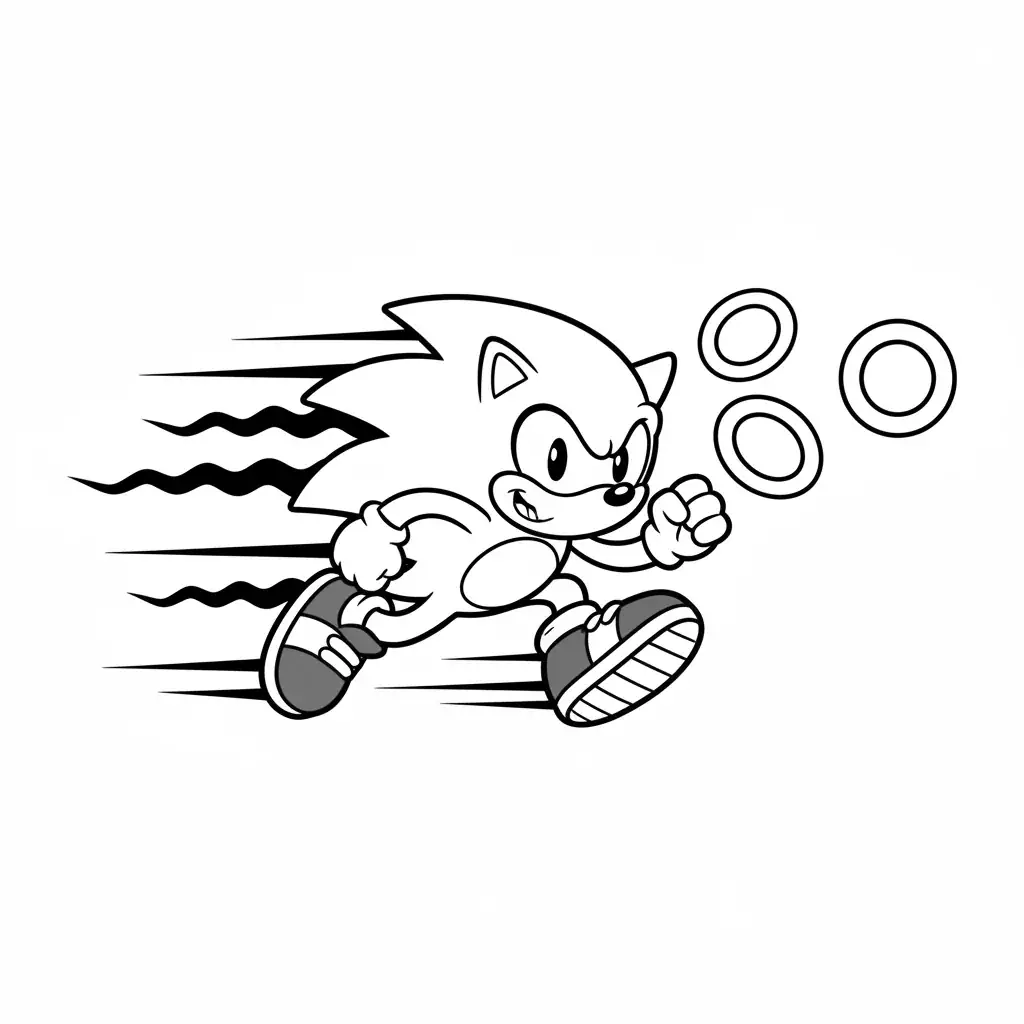 Sonic coloring pages