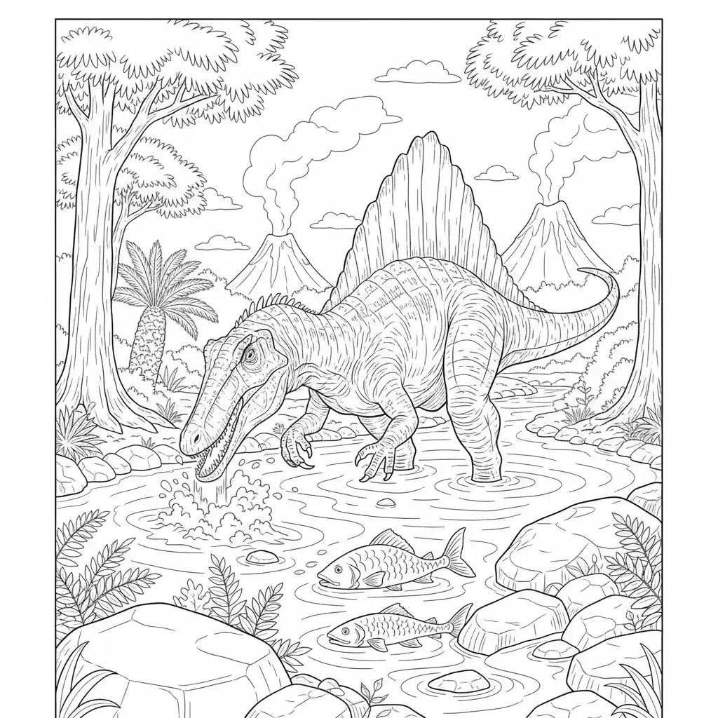 Spinosaurus by River