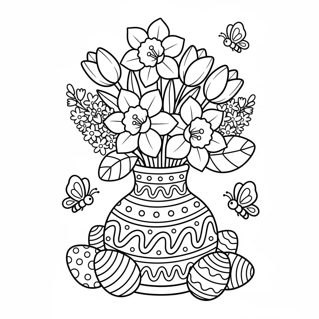 Spring Flowers Bouquet for Easter