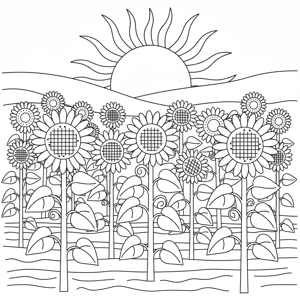 Flower coloring pages