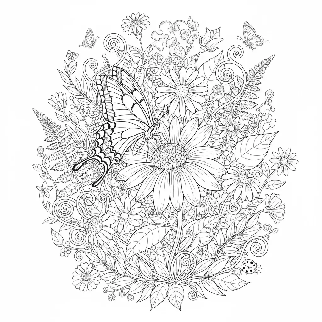 Swallowtail Butterfly in Garden