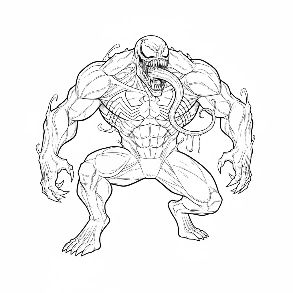 Venom with Tongue Out